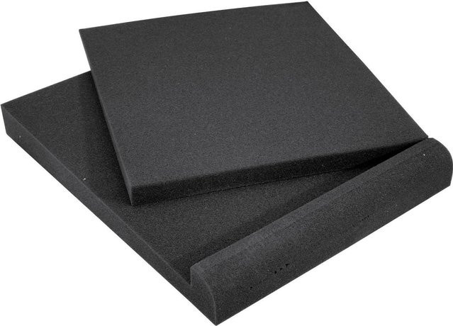 Omnitronic Isolationpad für Monitorboxen, Schwarz, B/T/H: 26,5 x 33 x 4 cm - Bild 1