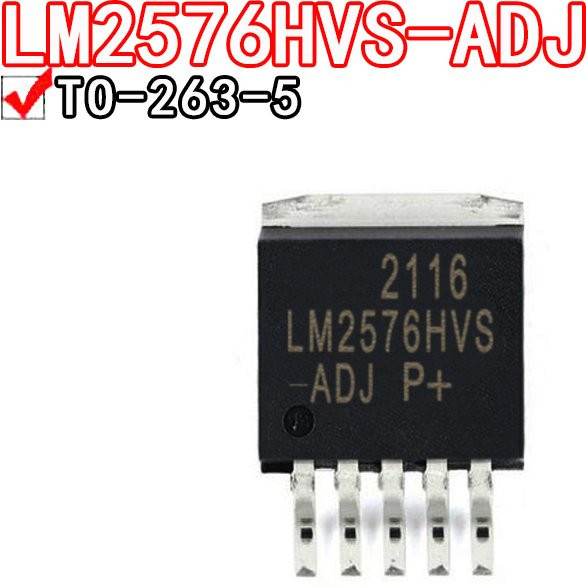 5er Set LM2576HVS-ADJ zu 263-5 Buck DC-DC Spannungsregler Chip von Si Tai & SH in Schwarz - Bild 1
