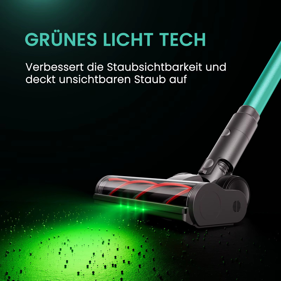 SmartAI V5Pro V5 Akku-Staubsauger mit 600 W Saugkraft und 55 kPa, Beutelloses Staubsauger-System für Tierhaare und Teppiche mit 80 Min. Laufzeit - Bild 3