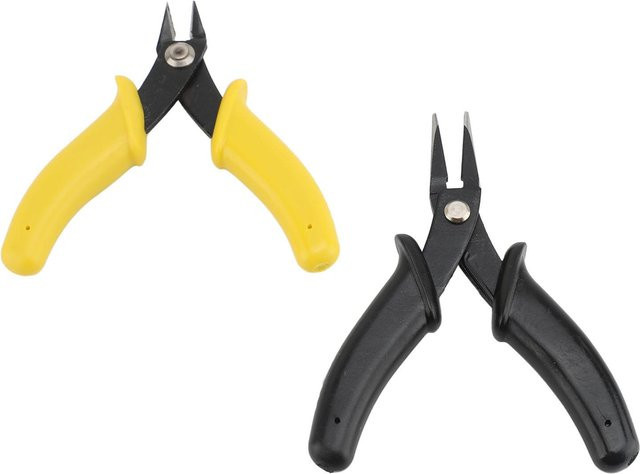 GoolRC 2-teiliges Flachzangen-Set aus Metall in Gelb mit Drahtschneider für die Schmuckherstellung - Bild 1