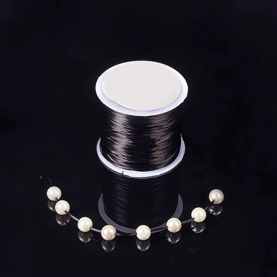 Schwarze Polyester-Schnur 0,8 mm für Schmuckherstellung und DIY-Bastelarbeiten - Bild 4
