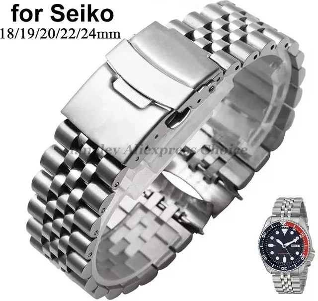 langley Uhrenarmband Edelstahl, Silber, Herren - Bild 1