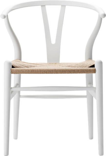 Carl Hansen & Søn CH24 Y Wishbone Stuhl aus Buchenholz in Weiß - Bild 1