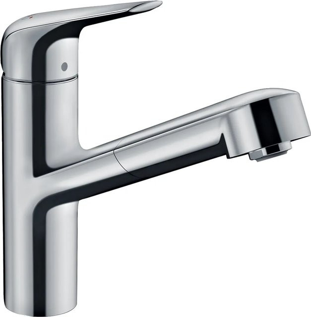 Hansgrohe Spültisch-Einhebelmischer Focus M42 mit Ausziehauslauf in Chrom - Bild 1