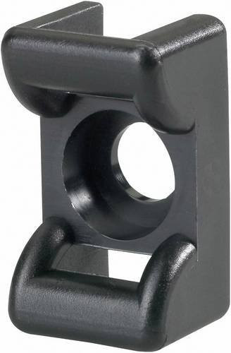 HellermannTyton Befestigungssockel KR8G5-HS-BK-C1 schraubbar schwarz hitzestabilisiert - Bild 1