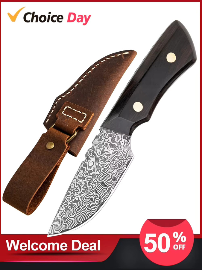 XITUO Damastmesser Paring Knife mit schwarzem Ebenholzgriff und Volltang-Griff - Bild 3
