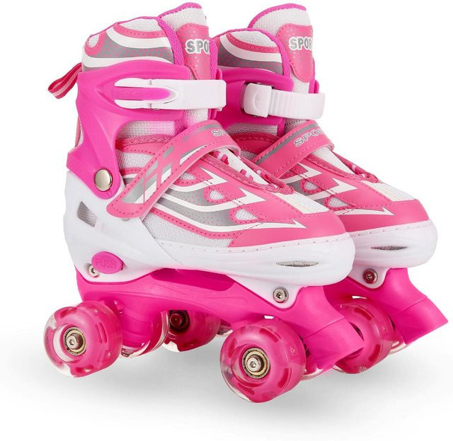 Wosawe Leuchtende Rollschuhe, rosa - Bild 1