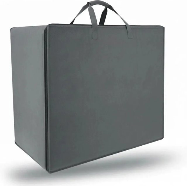 Beautissu Aufbewahrungstasche für Bettdecken und Kopfkissen VS95, Grau, B: 67 cm, H: 140 cm, T: 42 cm - Bild 1