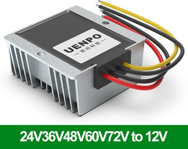 UENPO DC-Stromwandler Abwärtswandler 15V-90V zu 12V in Silber - Bild 1