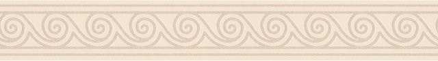 A.S. Création Selbstklebende Bordüre mit Wellenmuster in Beige-Creme, B/H: 500 x 8 cm - Bild 1