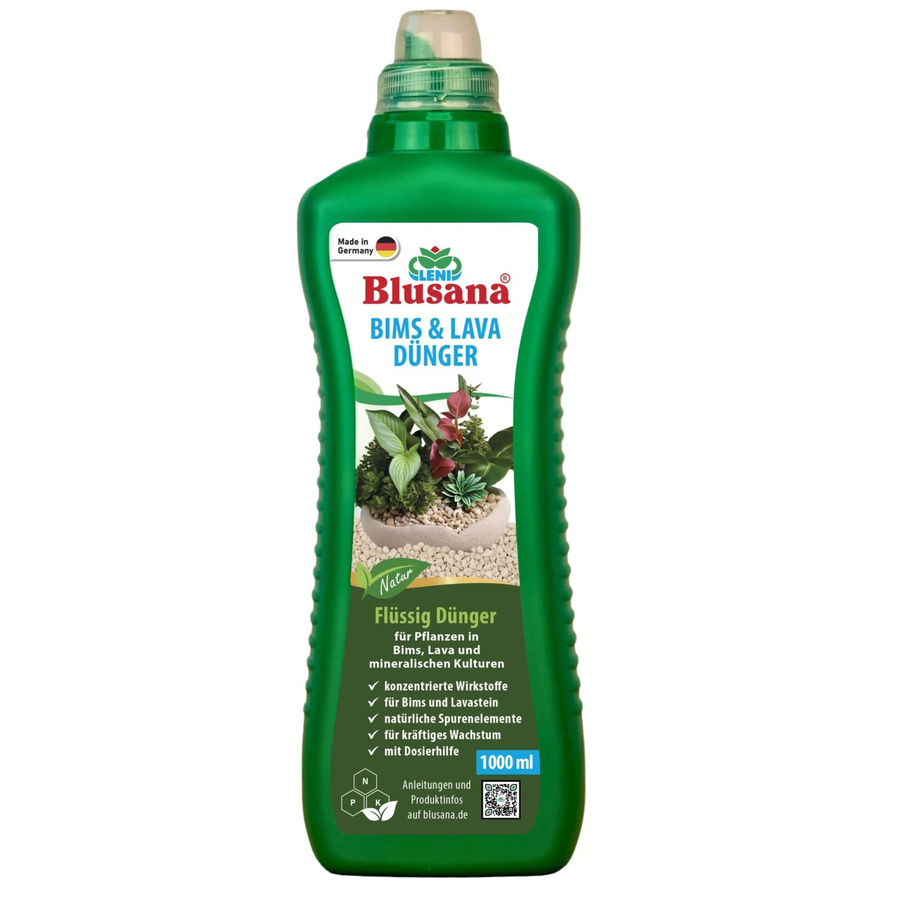 Blusana Bims & Lava Flüssigdünger für Hydrokultur und Hydroponik NPK 10-4-6, 1 Liter - Bild 2