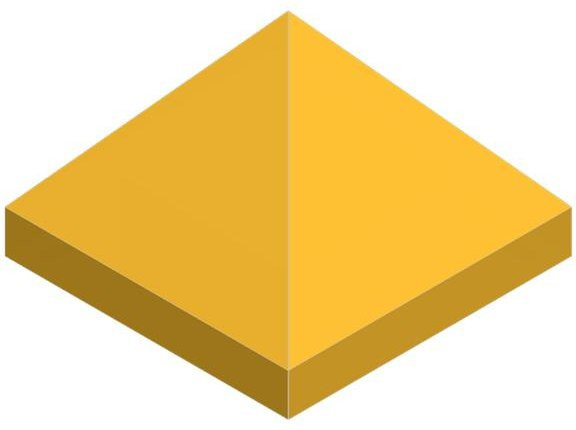 IAJIALE 10-teiliges Set Vierfach konvexe Pyramidensteine Moc-Anbauteile - Bild 1