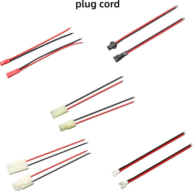 JST SM Tamiya 51005 Stecker und Buchse mit 2P-Anschluss und Silikondraht, 100 mm - Bild 1