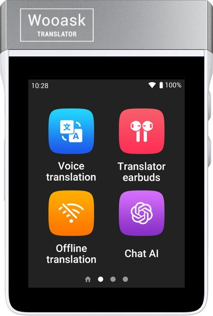 Wooask A9S KI-Übersetzer-Ohrhörer in Weiß mit Echtzeit-Sprachübersetzung für 144 Sprachen, WLAN-Version, In-Ear-Modell ohne App-Erfordernis - Bild 1