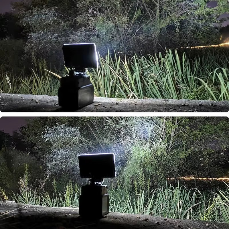 HOMEFISH LED-Arbeitsleuchte für Makita 18V Li-Ionen-Akku, Tragbare Notfall-Flutlampe und Campinglampe in Schwarz - Bild 4