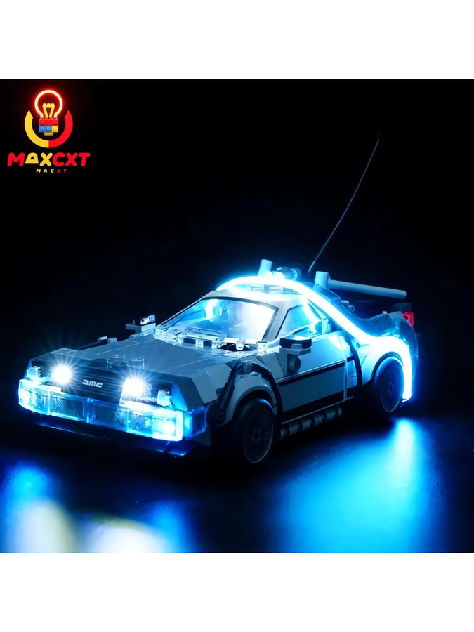 MAXCXT LED-Licht für LEGO 77256 Zurück in die Zukunft Zeitmaschine, DIY-Dekorationslampe - Bild 5