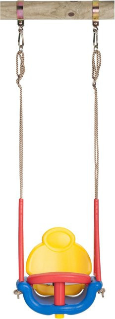 SwingKing Babyschaukel aus Kunststoff in Bunt mit höhenverstellbarer Funktion - Bild 1