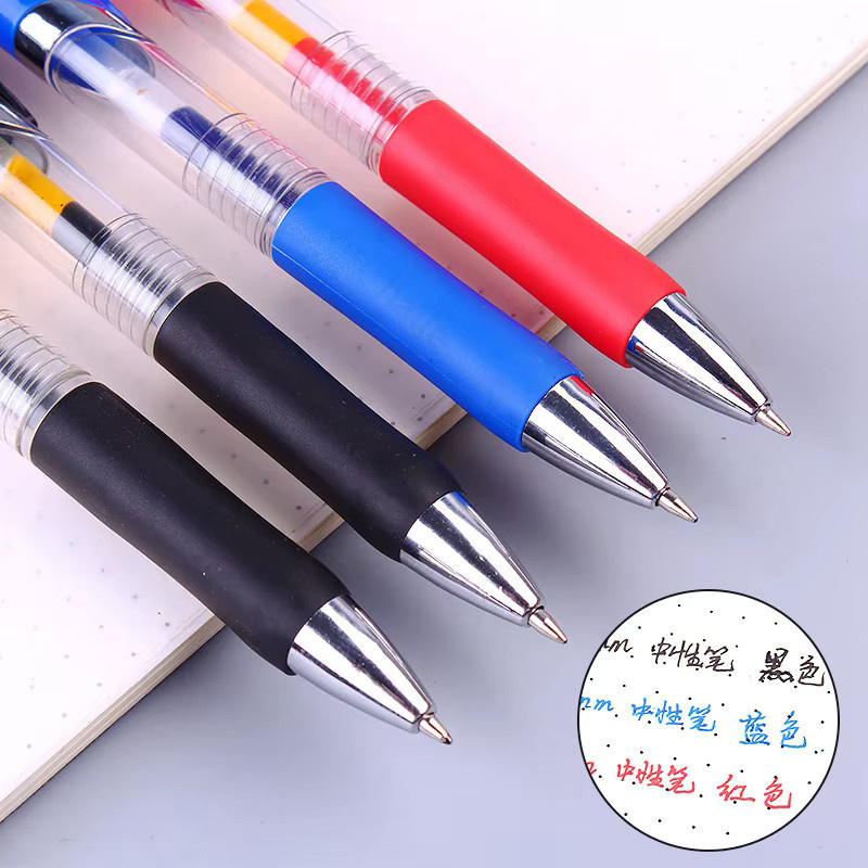 Kissbuty Gelstifte mit großer Kapazität und Nachfüllfunktion, 0,5 mm, Schwarz und Blau, Schreibutensilien für Schule und Büro - Bild 3