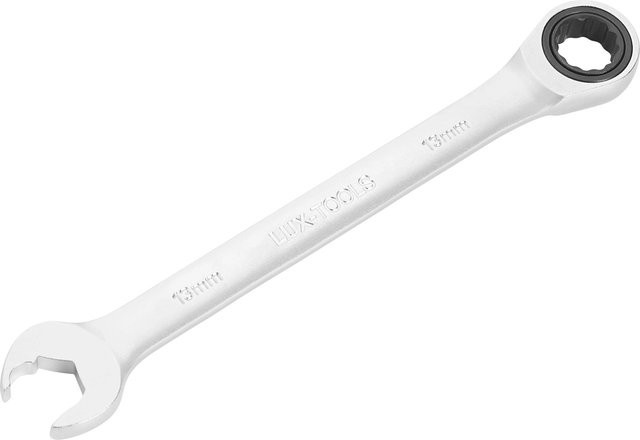 LUX-TOOLS Comfort Ratschenschlüssel Kombination aus Chrom-Vanadium in Silber, 13 mm - Bild 1