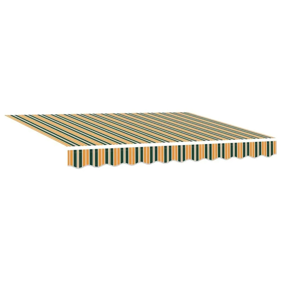 vidaXL Markisenersatzstoff aus Polyester in Grün und Gelb B/H: 280 x 245 cm - Bild 2