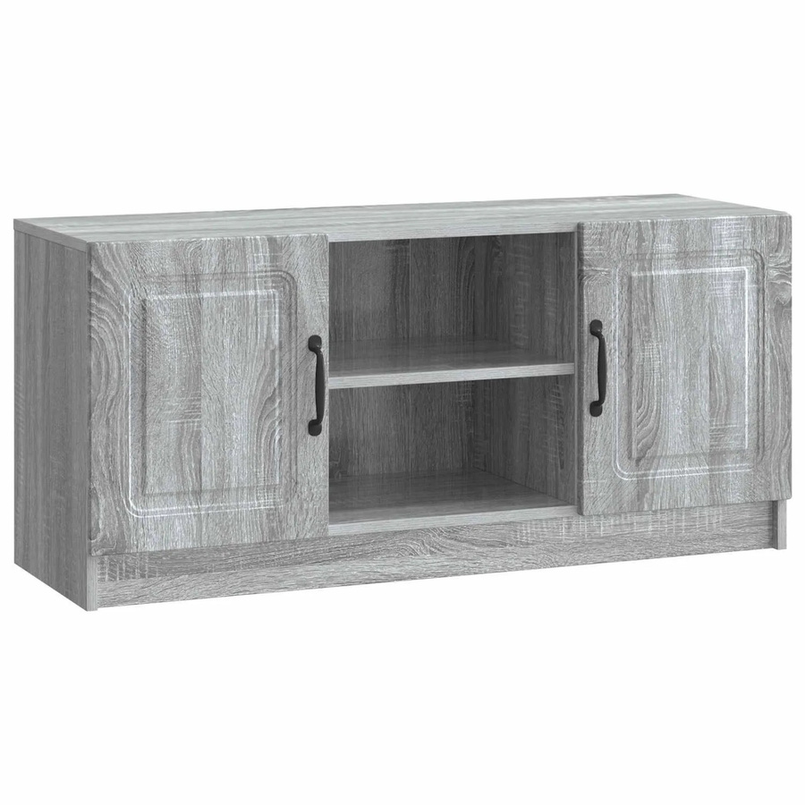 vidaXL TV-Schrank modern in Grau Sonoma, B/T/H: 102 x 34,5 x 47 cm - Bild 2
