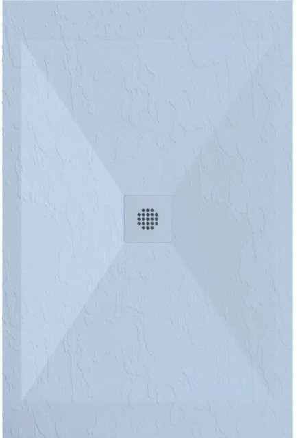 Dexa Mirlo Mineralguss Duschwanne Extra Flach Grau B/T: 90 x 190 cm - Bild 1