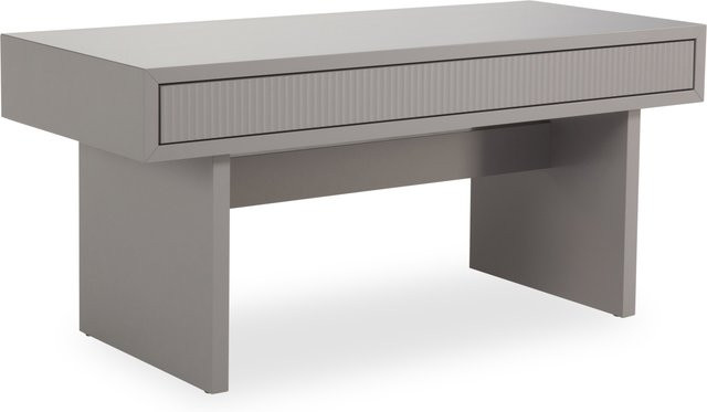 Couchtisch PIURE TAO modern in Braun mit Glas und Lack, B/T/H: 106 x 45 x 48 cm - Bild 1