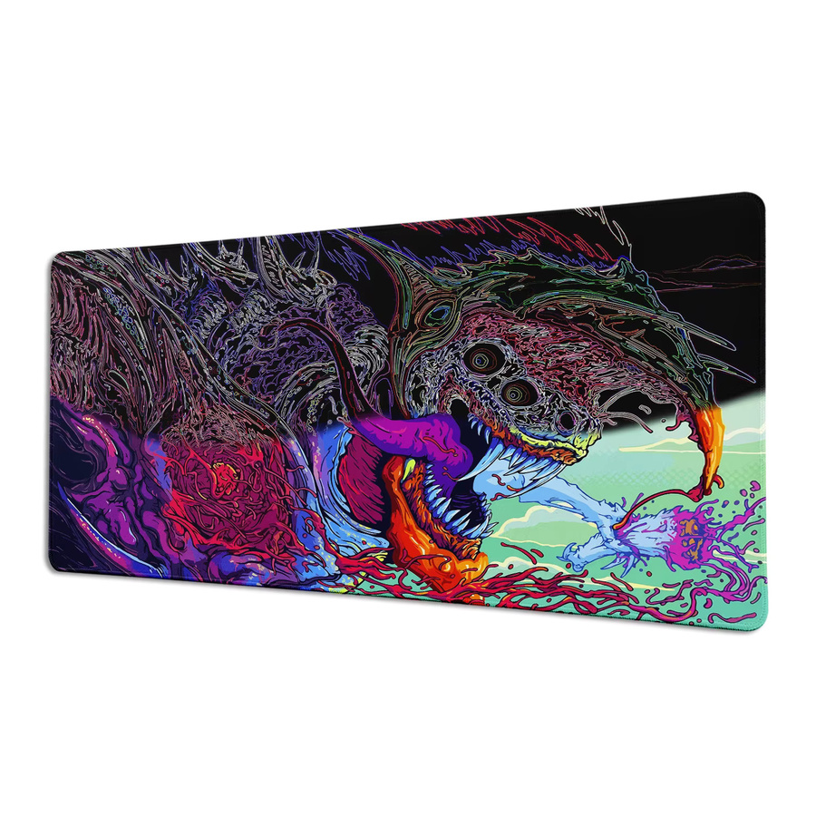 Riccu Hyper Beast Mausunterlage XXL in Multicolour, rutschfeste Gaming-Mausmatte mit Motiv, B/T: 60 x 35 cm - Bild 4