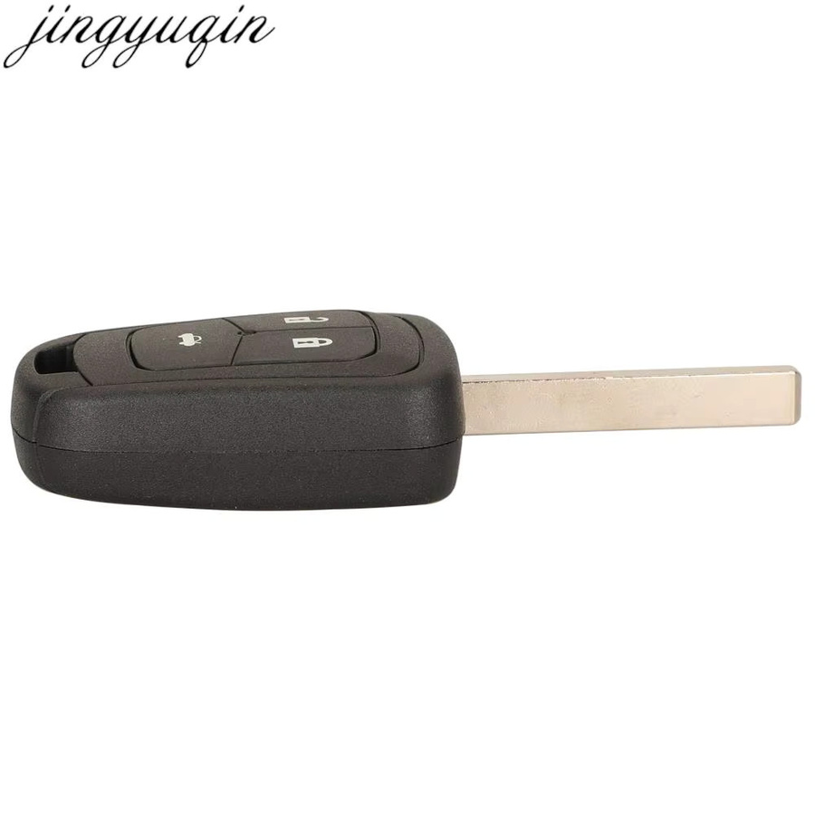 Jingyuqin Auto Fernbedienung Schlüssel mit Alarm für Chevrolet Camaro Cruze Equinox Malibu Sonic Spark Volt, Farbe: Schwarz, ID46 PCF7937 315/433 MHz, HU100 - Bild 4