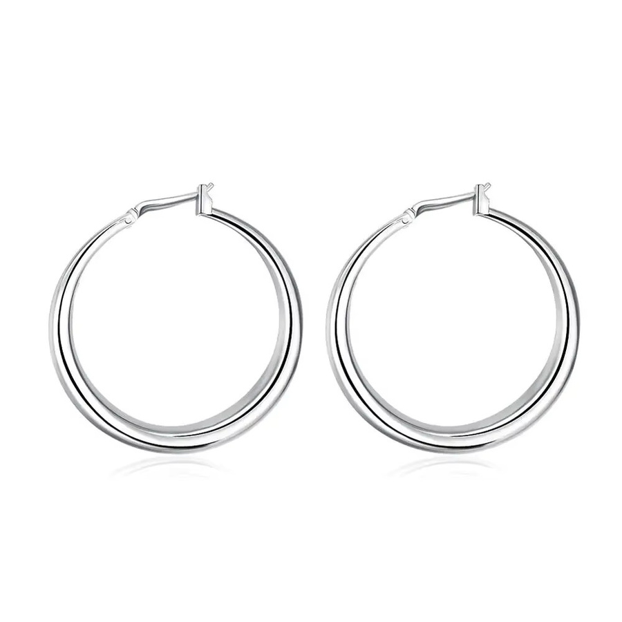 ALIZERO Creolen 925 Sterling Silber, 33 mm, Damen - Bild 2