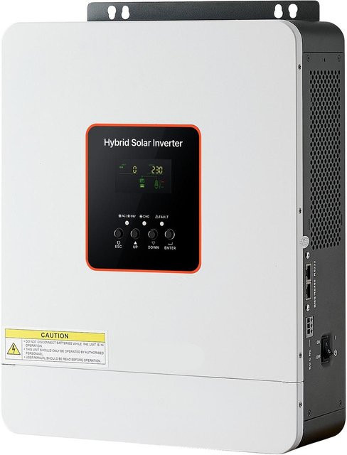 Buying Solutions MB Hybrid-Solarwechselrichter 3000W, 24V DC zu 230V AC, Reiner Sinus, Integrierter 80A MPPT-Solarladeregler, Weiß - Bild 1