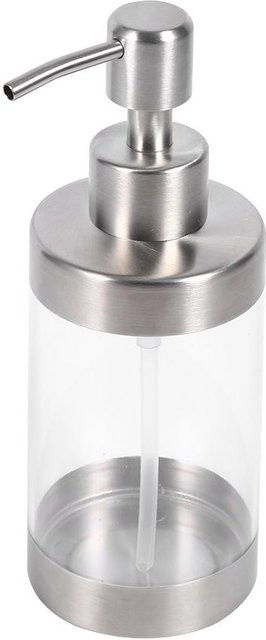 CosyHome Seifenspender aus Edelstahl und Acryl in Grau mit 350 ml Fassungsvermögen - Bild 1