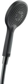 Duravit Handbrause 3jet Click 120 in Schwarz Matt mit Regen- und Massagefunktion und Anti-Kalk-Funktion - Bild 1