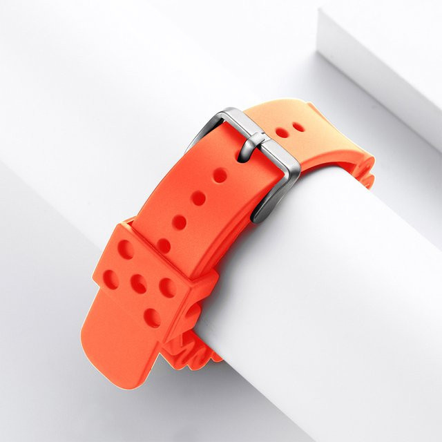 ADDIESDIVE Uhrenarmband, Kautschuk, Edelstahl, Schwarz, Unisex - Bild 1
