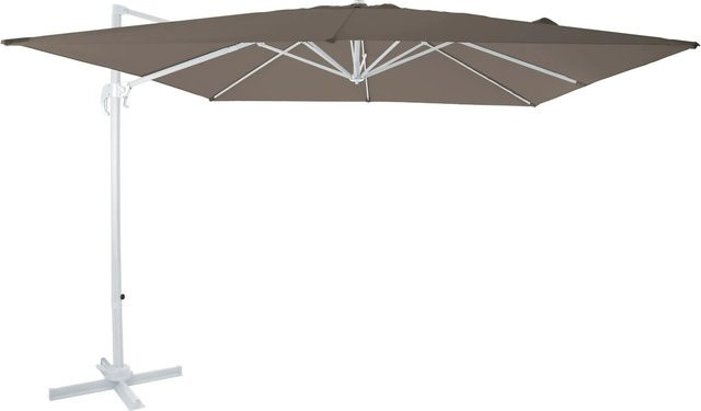 AXI Ampelschirm Taupe mit Aluminiumgestell und UV 30+ Schutz, B/T: 300 x 300 cm - Bild 1