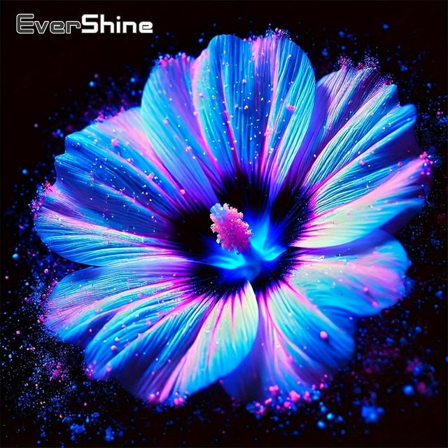 Evershine DIY Diamond Painting Blumen Mosaik Bild mit runden Strasssteinen für Hobby und Kinder - Bild 1