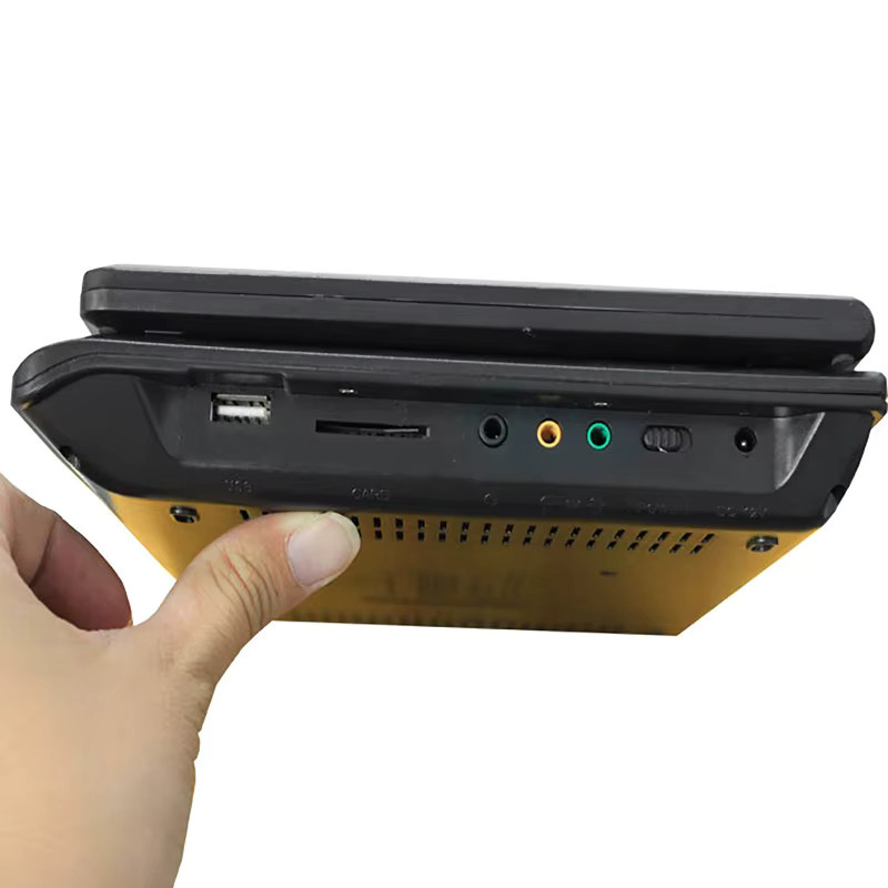 Dreamburgh Tragbarer Mini-DVD-CD-EVD-Player in Schwarz mit 9,8 Zoll drehbarem Bildschirm und Fernbedienung - Bild 5