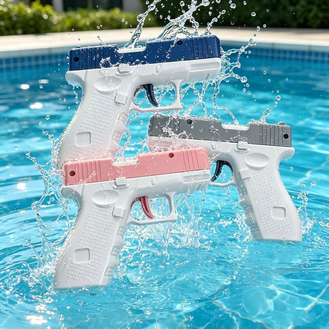 OUZEY Wasserpistolen, Wassersprühgeräte, Rosa / Pink, Bunt / Mehrfarbig, Kunststoff - Bild 1