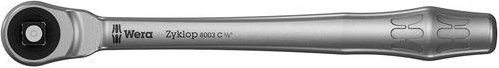 Wera Zyklop Metal 8003 C Umschaltknarre 1/2 Zoll mit 12,5 mm Antrieb, silber - Bild 1