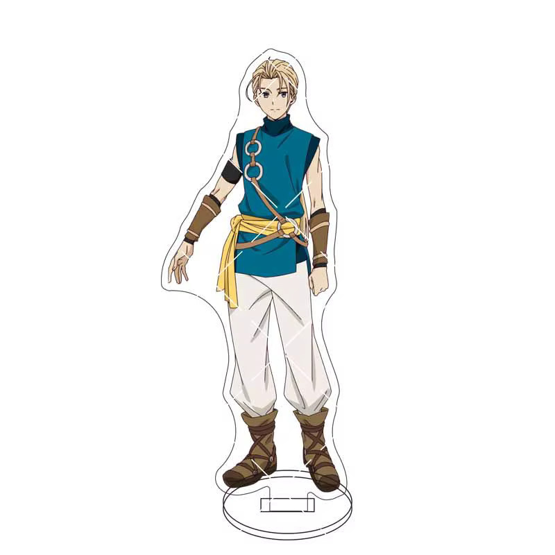 Bandai Suikoden Anime Acryl-Ständer Riryu Jowy Friends Ornament in Rot und Mehrfarbig - Bild 2