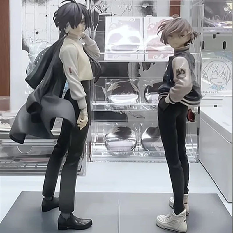 Bandai Bungou Stray Dogs Look Up Nakajima Atsushi und Dazai Osamu Anime-Figuren Q-Version aus Kunststoff, mehrfarbig - Bild 1