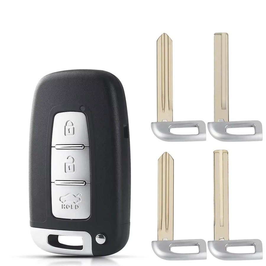KEYYOU Auto Schlüssel für KIA Soul Sportage Sorento Mohave K2 K5 Rio Optima Forte Cerato und Hyundai I30 Ix35 Genesis Velo in Schwarz - Bild 3