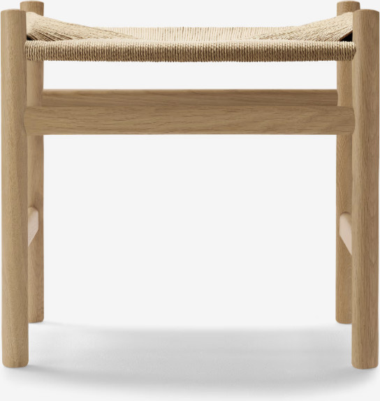 Carl Hansen & Søn CH53 Hocker in Braun mit nordischem Design - Bild 1