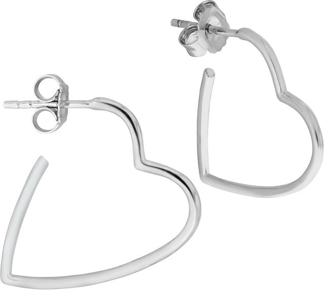 Zeeme Creolen 925 Sterling Silber, rhodiniert, Unisex - Bild 1