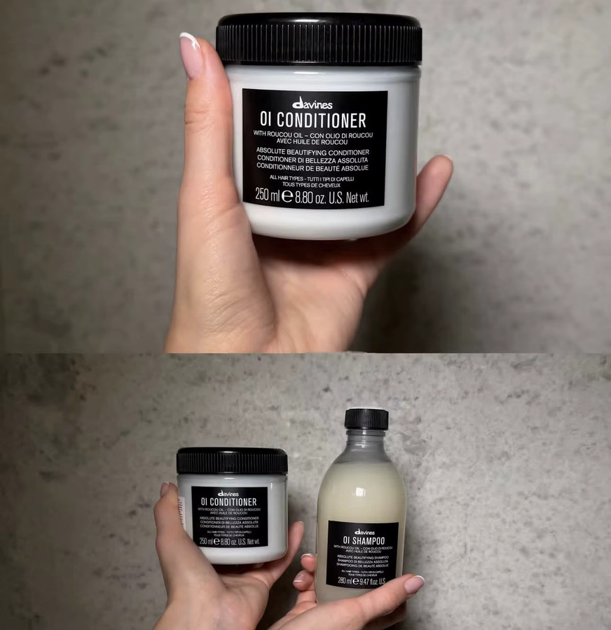 Davines OI Haarpflege-Set, Shampoo und Conditioner mit Roucou Öl, Unisex - Bild 2