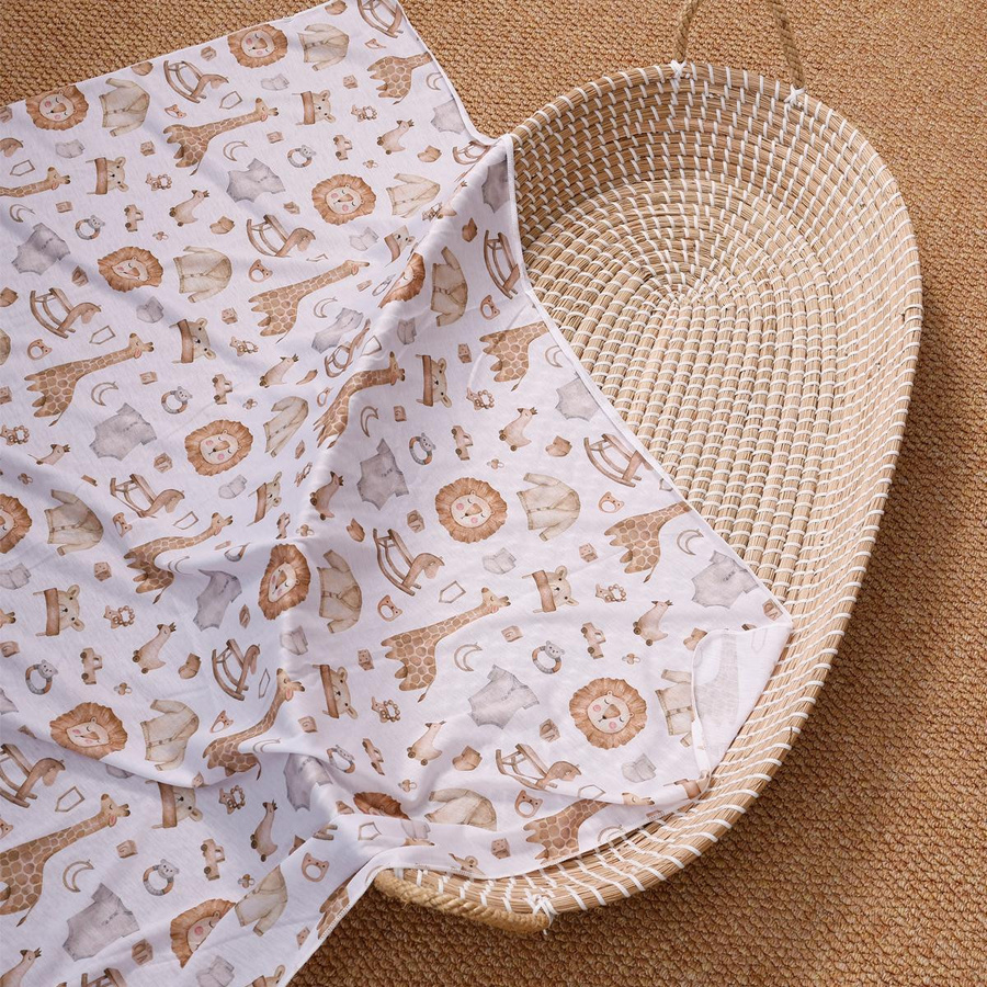 Elinfant Baby Puckdecke aus 100% Polyester, weiche Neugeborenen-Schlafdecke und Badetuch mit Tiermotiv, B/B: 100 x 100 cm - Bild 2
