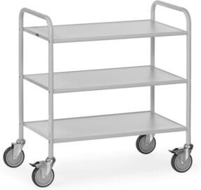 Fetra Bürowagen 4882 in Grau mit TPE-Reifen und 150 kg Tragkraft - Bild 1