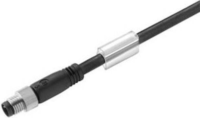 Weidmüller Sensor-Aktor-Steckverbinder M8 Stecker gerade, 3-polig, schwarz, Länge: 5,00 m - Bild 1