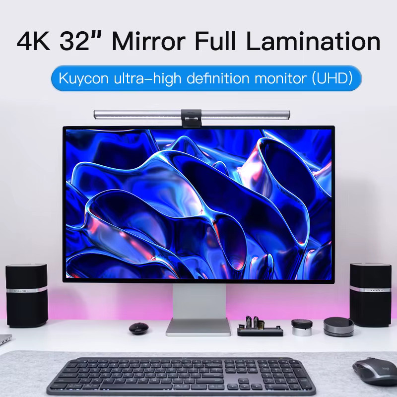 KUYCON P32D 4K UHD Monitor mit 32 Zoll, 60Hz, HDR10 und USB-C Anschluss in Silber - Bild 4