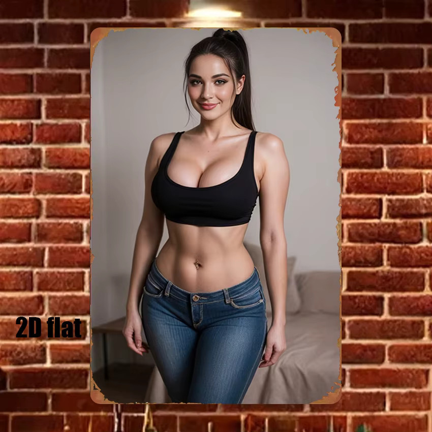 CIFBUY Fitness Schild Plakette aus Metall in Mehrfarben, rustikale Wanddekoration für das Gym oder Wohnzimmer, B/H: 30,48 x 20,32 cm - Bild 1